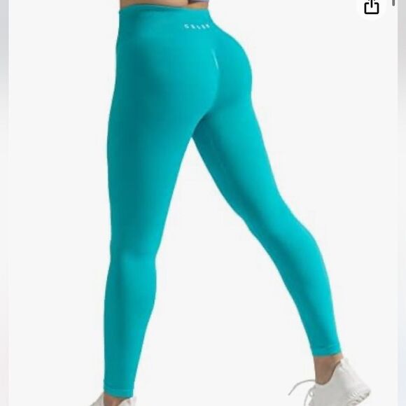 CELER Women Tummy Control Chemistry Seamless Scrunch ButtGym HW Yoga Pants S Nwt - Picture 1 of 6